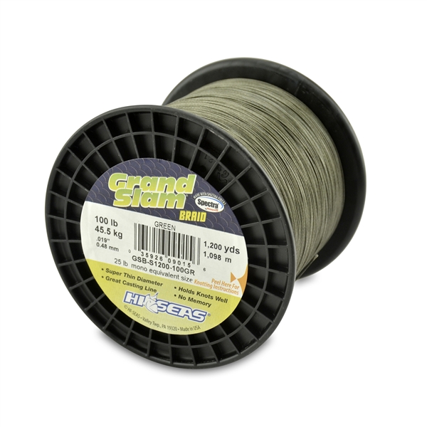 Grand Slam Braid 1200 Yard Spool - Stealth Tackle